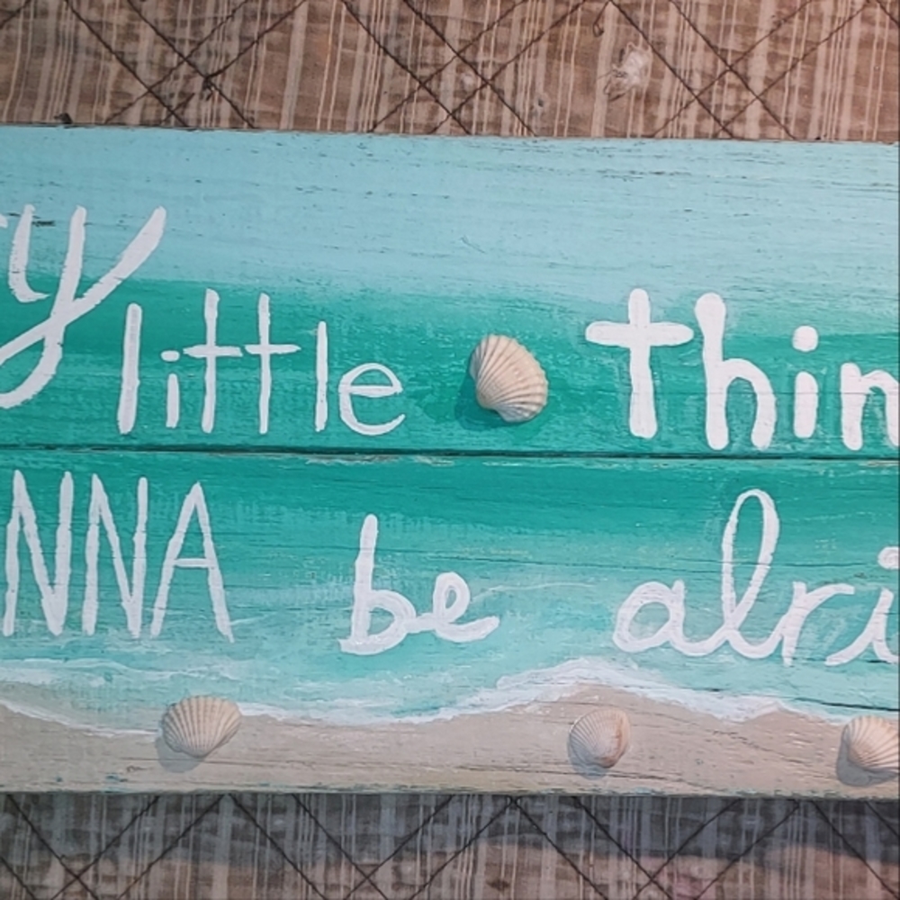 Handpainted Home Decor Beach Sign